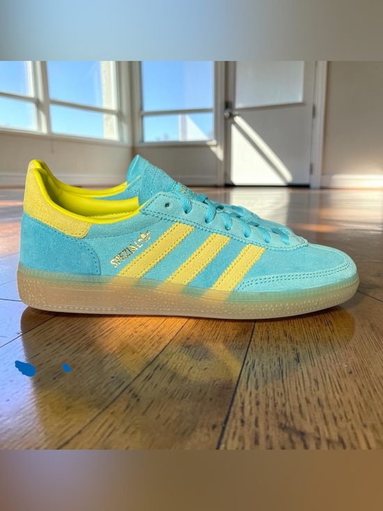 adidas Shoes - adidas Handball Spezial Size 6.5 Women NEW Blue/Yellow/Gold